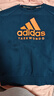 阿迪達斯 （adidas）童裝秋冬季 內搭衛衣套頭衫 長(cháng)袖上衣  藍/橘 140 曬單實(shí)拍圖