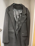 MMOPTOP復古西服領(lǐng)外套時(shí)尚高級男女秋冬季保暖寬松毛呢大衣J252黑色XL 曬單實(shí)拍圖