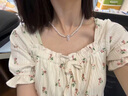 中國黃金CHINA GOLD在逃公主銀項鏈女蝴蝶結淡水珍珠項鏈七夕情人節(jié)禮物送女友老婆 京速達-優(yōu)雅蝴蝶結珍珠項鏈 曬單實拍圖