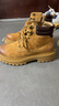 天美意男靴馬丁靴子工裝戶(hù)外短靴百搭男工裝靴時(shí)尚男鞋GZX25DD4 黃色（絨里） 39 曬單實(shí)拍圖