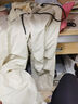 MMOPTOP山系冰絲傘兵工裝褲男女春夏季寬松休閑直筒長褲子IZ80130杏色XL 曬單實(shí)拍圖