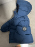 嘟嘟家兒童羽絨服深冬童裝新品寶寶冬裝新款上衣男童冬季連帽長(cháng)款衣服潮 藍色 90 曬單實(shí)拍圖