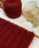 槿城圍巾手工編織diy材料包自編織毛線(xiàn)團草莓熊?chē)彼团|蜜男女朋友 草莓熊酒紅圍巾成品+禮袋DIY03 曬單實(shí)拍圖