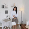 哈魯?shù)细呒濓L(fēng)度長袖襯衫女士襯衣正裝商務(wù)修身職業(yè)工裝免燙襯衣女白色 白色【長袖款】 M （80-100斤） 曬單實拍圖