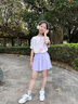NICKYBABY女童速干衣兒童夏季套裝冰絲短袖T恤中大童運動上衣t女孩涼感夏天 18828粉色短袖 160 cm 曬單實拍圖