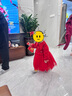 戴維貝拉（DAVE＆BELLA）國風(fēng)女寶寶網(wǎng)紗裙女童毛衣連衣裙冬裝新年童裙洋氣小童裙子 中國紅【現(xiàn)貨】 100 cm（建議身高90-100cm） 曬單實拍圖