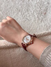 安普里奧·阿瑪尼（Emporio Armani）官方正品手表女士蛇年限定紅皮帶輕奢女表送女友禮物 紅色AR11646 32mm 曬單實拍圖
