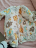 wua.wua新生兒衣服秋冬加厚夾棉連體衣嬰兒衣服冬季保暖棉衣寶寶居家睡衣 綠恐龍（280克加厚棉） 73cm 曬單實(shí)拍圖