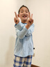 纖絲鳥（TINSINO）兒童睡衣夏季男女童家居服套裝純棉中大童空調(diào)服衣服 畫家熊貓 曬單實(shí)拍圖