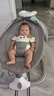 看寶貝（lookbaby）嬰兒搖搖椅嬰兒搖椅哄娃神器搖搖椅電動搖搖椅新生兒見面禮 高配灰|高碳鋼+萬向輪 曬單實(shí)拍圖