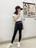 優(yōu)優(yōu)1點(diǎn)（Yoyo one）女童運(yùn)動裙褲假兩件舞蹈褲裙春秋款網(wǎng)球裙兒童打底鯊魚褲大童褲子 2165黑色（短裙款） 140 140cm 曬單實(shí)拍圖