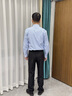 Scofield【新疆棉】男裝24年秋季新款長袖商務(wù)休閑全棉多色襯衫 藍色 L (175) 曬單實拍圖