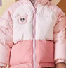 嘟嘟家童裝寶寶羽絨服冬季保暖兒童外套冬款男童棉服女童棉襖 皮粉色110 曬單實(shí)拍圖