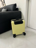14寸16小型行李箱拉桿箱20X30X40春秋登機箱旅行箱密碼鎖結實(shí)耐用 鵝黃色（蛋糕款） 14英寸 較小標準內襯+2節鐵拉桿 曬單實(shí)拍圖