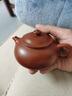 璽翰雅（ROYHOYE）宜興紫砂壺傳統純手工泡茶壺內推七孔出水寒江孤影壺原礦朱泥單壺 原礦朱泥茶壺 180cc 禮盒裝 曬單實(shí)拍圖
