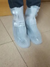 WCZ德國雨鞋套防水防滑加厚耐磨硅膠女士下雨天高筒雨靴學(xué)生上學(xué) 中高筒-白【加厚鞋底+防滑】 M 【鞋套底長24cm 適合34-36 曬單實拍圖