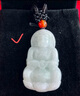 曼麗翠翡翠糯種觀音菩薩吊墜玉墜大號送男友附證書七夕情人節(jié)禮物 曬單實拍圖
