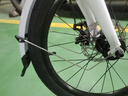 XLHBIKE20寸折疊自行車擋泥板Sp8全包加寬擋泥板S18泥瓦16寸泥除D8擋雨板 20寸碟剎白色帶反光板 曬單實拍圖