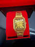 亨刻金表男女款純金999足金全自動(dòng)機械手表黃金手表男送禮男友老公 女款石英 （金重約2g） 曬單實(shí)拍圖