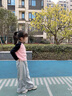 愛邁尼 AMENCL女童網(wǎng)紅炸街套裝兒童2025春秋新款漸變衛(wèi)衣兩件套大童春裝闊腿褲 15100灰色闊腿褲 150 cm 曬單實拍圖