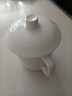 國濤骨瓷會(huì )議杯辦公純白茶杯陶瓷辦公杯定制logo帶蓋介杯印字水杯商務(wù) 將軍1號杯460毫升 曬單實(shí)拍圖