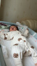 婧麒（JOYNCLEON）新生嬰兒衣服秋冬季初生寶寶連體衣純棉夾棉加厚哈衣爬服冬裝 米色繡花熊 59cm 曬單實(shí)拍圖