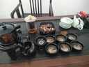 睿江建盞金木葉盞自動茶具套裝創(chuàng)意家用整套懶人石磨自動茶具送客戶 木葉盞（雙）自動茶具+蓋碗 曬單實(shí)拍圖