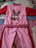 G.DUCKKIDS童裝女童春裝套裝兒童衣服女孩春秋季亮片兔子棒球服外套寶寶秋裝 粉色【紅袖亮片兔子款】 130 尺碼7~8歲【120-130cm】 曬單實拍圖
