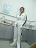 啄木鳥(niǎo)高檔2025新款運動(dòng)套裝女休閑時(shí)尚運動(dòng)套裝女士早春秋新款洋氣減齡 白色三件套87872-1 L(建議100斤-110斤) 曬單實(shí)拍圖