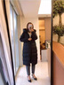 皮爾卡丹（pierre cardin）中年媽m羽絨服女2025新款長(cháng)款過(guò)膝修身顯瘦加厚中年人冬裝加厚款 黑色 2XL 建議120130斤穿 曬單實(shí)拍圖