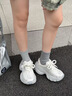 DUTRIEUX復(fù)古擦色厚底增高老爹鞋女2025春季新款百搭休閑運(yùn)動鞋松糕鞋 香檳銀 38 -贈運(yùn)費(fèi)險 曬單實(shí)拍圖