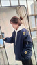 安初夏美式街頭字母棒球棉服男女士冬季新款棉襖保暖加厚棉衣服男裝外套 藏青色 XL 曬單實(shí)拍圖
