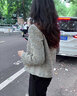 塔馳密司（TOUCH MISS）小香風(fēng)短外套女2025春季新款法式復(fù)古高級感氣質(zhì)百搭時(shí)尚圓扣上衣 雅灰 L 曬單實(shí)拍圖