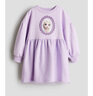 H&M【迪士尼系列】童裝女童連衣裙夏季冰雪奇緣柔軟衛(wèi)衣裙1262174 淺紫色/冰雪奇緣 90 90/52 曬單實(shí)拍圖