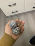 永華禧寶足銀999銀核桃古玩盤玩文玩核桃投資把玩件收藏銀器送長輩禮物 兩個共200克 曬單實拍圖