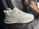 七匹狼男鞋運動(dòng)鞋男2025春季新款復古慢跑鞋透氣舒適旅游鞋男網(wǎng)面休閑鞋 白色 41 曬單實(shí)拍圖