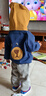 G.DUCKKIDS小黃鴨童裝男童套裝秋冬季2024新款帥氣兒童衣服男寶寶加絨三件套 藍色 100 建議2~3歲【 90-100cm】cm 曬單實拍圖