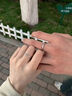 S925純銀鞠婧祎情意綿綿情侶對戒銀刻字開(kāi)口戒指紀念日禮物送女友 情意綿綿情侶對戒 專(zhuān)柜包裝 曬單實(shí)拍圖