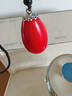 佛心果菩提吊墜彩色粉色原籽手串釋迦佛心工具金燈空心菩提子大果 佛心果紅色成品-【紅運當頭】 曬單實(shí)拍圖