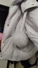 艾萊依甜美羽絨服女短款可脫卸狐貍毛領(lǐng)連帽保暖冬外套 冰藍(lán)紫 M 曬單實(shí)拍圖