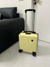 14寸16小型行李箱拉桿箱20X30X40春秋登機箱旅行箱密碼鎖結實(shí)耐用 鵝黃色（蛋糕款） 14英寸 較小標準內襯+2節鐵拉桿 曬單實(shí)拍圖