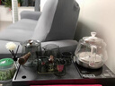 鳳陶凰（FENG TAO  HUANG）茶盤(pán)全自動(dòng)套裝一體小型家用電陶爐煮茶器玻璃茶具抽水茶臺燒水壺 （帶抽水）烏金仿石一體茶盤(pán)+茶壺+青灰竹節8件套 曬單實(shí)拍圖
