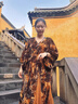 三吉黑花【渡清歡】新中式國風(fēng)秋冬連衣裙2024新款高級感穿搭詫寂 黑金  黑金  M 曬單實拍圖