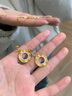 MITHAOL KUSC圓之環(huán)墜耳釘女 高級感輕奢小眾耳飾女款銀鍍18k金鑲鋯石生日禮物 圓之環(huán)墜耳釘專柜禮盒裝 【送禮更顯愛意】 曬單實拍圖