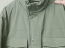 安踏（ANTA）【王一博同款】棉服保暖外套男女冬防潑水多口袋工裝上衣 暗宸綠-2 3XL (男190) 曬單實(shí)拍圖