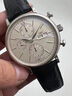 【二手99新】萬(wàn)國（IWC）柏濤菲諾系列三眼計時(shí)真皮表帶自動(dòng)機械男款手動(dòng)上鏈八日鏈紅60二手奢侈品 柏濤菲諾IW391007白盤(pán)銀針 曬單實(shí)拍圖