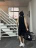 UETEEY黑色尼龍短褲男款夏季美式籃球運動(dòng)跑步褲子速干冰絲休閑四5分褲 黑色 2XL 曬單實(shí)拍圖