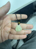 中國(guó)黃金（CHINA GOLD）彌勒佛和田玉吊墜女款玉石佛編繩掛墜七夕情人節(jié)禮物送女朋友老婆 彌勒佛和田玉吊墜-黑繩【紀(jì)念品】 曬單實(shí)拍圖