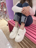 妙麗板鞋女厚底輕便純色2026春季新款輕便戶(hù)外休閑學(xué)生小白鞋 白色 37 (235mm) 標準碼 曬單實(shí)拍圖