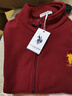 U.S. POLO ASSN.馬甲男抓絨搖粒絨秋冬立領無袖背心男裝外套 深紅色 XXXL  曬單實拍圖